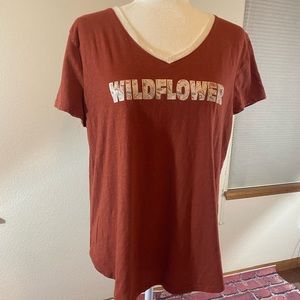 Maurices Rust Graphic Tee Sz XL
